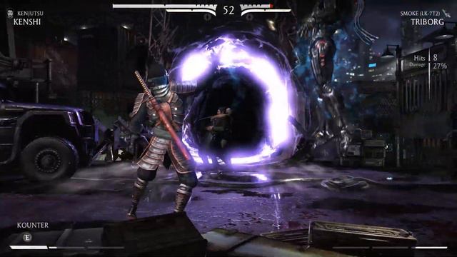 Mortal Kombat X - Kenshi Vs (Triborg) Smoke (Very Hard) смотреть онлайн