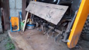 Небольшой обзор самодельной почвофрезы на тз4к14