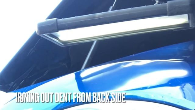 ALUMINUM FORD FENDER REPAIRED WITHOUT REPAINTING - Paintless Dent Repair Process смотреть онлайн