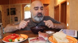 ОБЖОР!!! | БОРЩОК и СОЛОНИНКА | Жру.ру#177 | MukBang ASMR Eating Slurp | АСМР