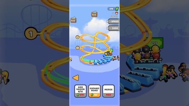 ? Idle Roller Coaster ? GAMEPLAY (Android, iOS) смотреть онлайн