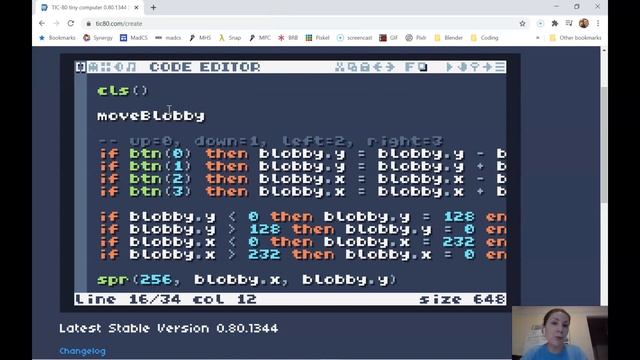 TIC-80 Platformer Lesson 4: organizing your code смотреть онлайн