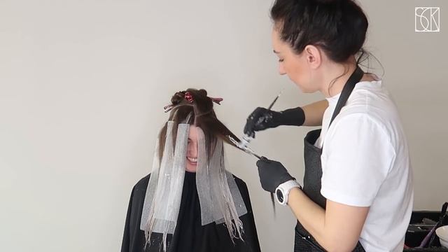 BALAYAGE / FULL TECHNIQUE - Tutorial By SANJA KARASMAN