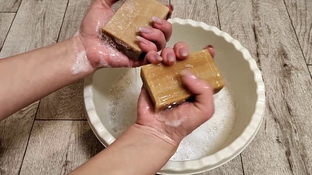 Мыление хозяйственного мыла ЭКОНТА
