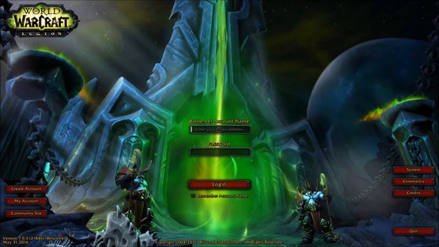 World of Warcraft: Legion Soundtrack - Login Screen, Kingdoms Will Burn.