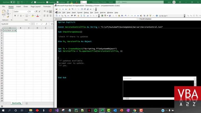 How to add an Auto-Updates feature for VBA Projects. Must Watch! смотреть онлайн