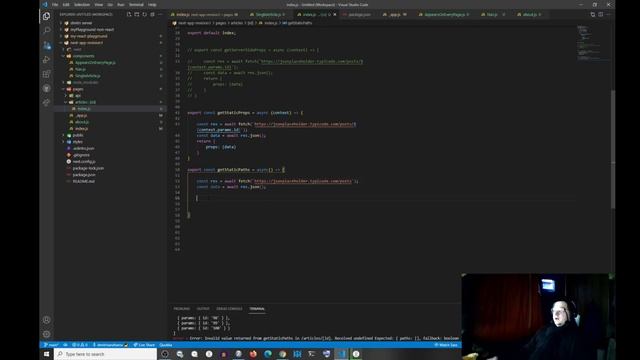 getStaticProps and getStaticPaths - next.js - tutorial смотреть онлайн