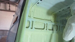 Теплоизоляция пенополиуретаном (ППУ) фургона Форд Транзит