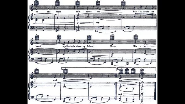 Moon River-piano accompaniment смотреть онлайн