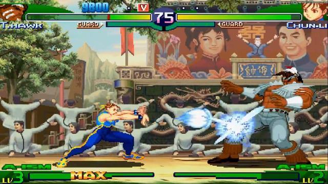 STREET FIGHTER ALPHA 3 MAX PSP T HAWK vs CHUN LI смотреть онлайн