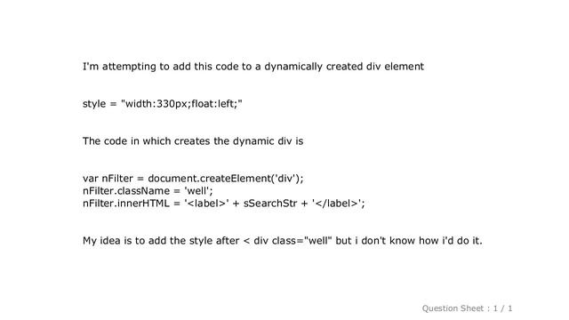 CSS : Add inline style using Javascript смотреть онлайн