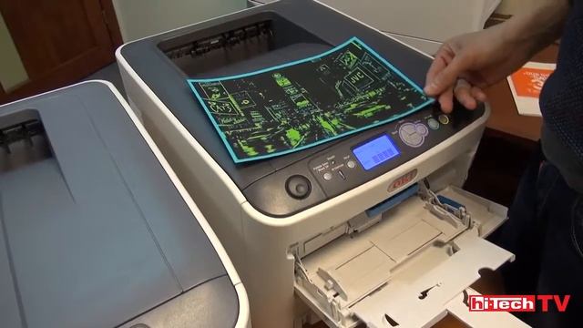 Обзор цветного принтера OKI Pro6410 NeonColor смотреть онлайн