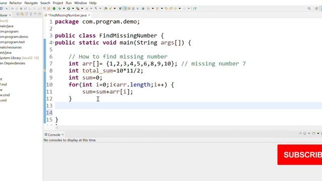 Java Coding Interview | Find missing number in array in java (Hindi) | How to find missing number смотреть онлайн
