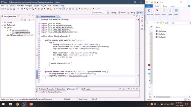How To Create Zip File in Java смотреть онлайн