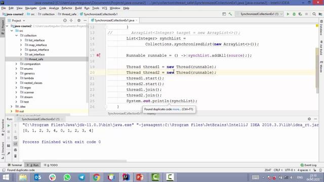 Java - получи чёрный пояс! 22. Синхронизированные коллекции смотреть онлайн