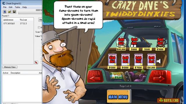 Plants vs Zombies Money Hack Using Cheat Engine 6.1 смотреть онлайн