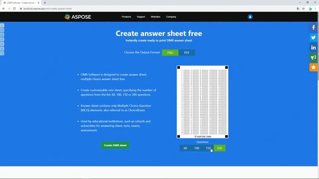 How to create Answer Sheet with Aspose.OMR app смотреть онлайн