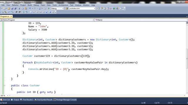 Part 72 What is dictionary in c# смотреть онлайн