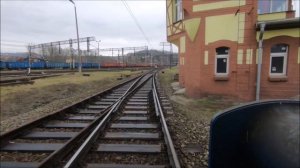 Из кабины машиниста поезда