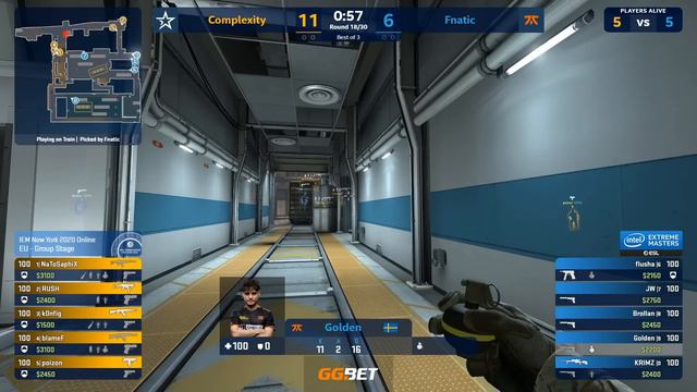 CS:GO - Fnatic vs. Complexity [Train] Map 1 - IEM New York 2020 - Group A - EU смотреть онлайн