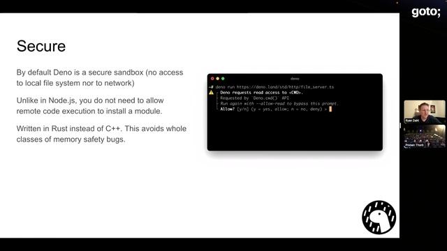 Ryan Dahl's "The JavaScript Runtime for the Serverless Era" (GOTO 2022) смотреть онлайн