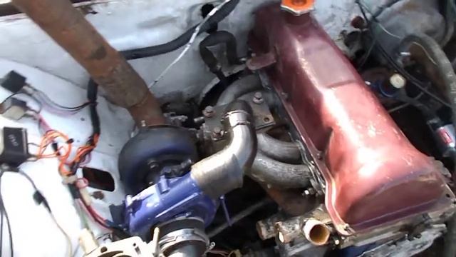 Как установить Турбо наддув на ВАЗ своими руками? Турбо на карбюраторе. Как увеличить мощность? смотреть онлайн