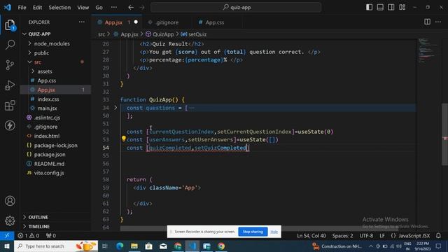 Quiz App in React.js | React.js Interview Questions | Basic-to-Advanced смотреть онлайн