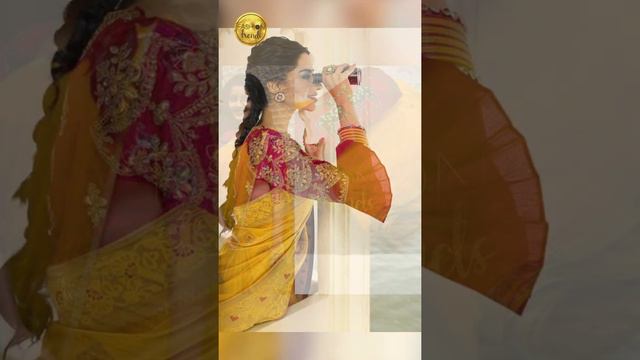 Yellow saree contrast blouse ideas, Yellow Silk Saree With Contrast Blouse Collection,yellow sarees смотреть онлайн