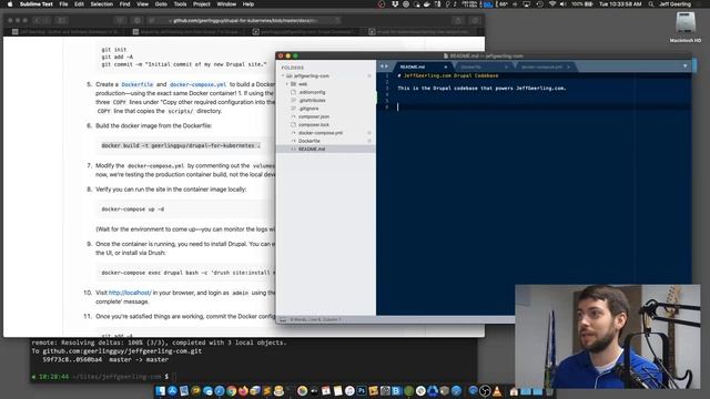 Drupal 7 to 8 LIVE Migration - Ep 1 - Set up Drupal codebase, git repo, Docker dev environment смотреть онлайн