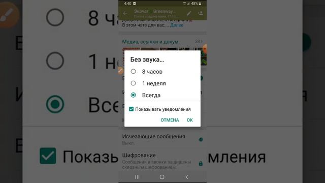 Как убрать автосохранение медиа файлов в чате Watsap смотреть онлайн