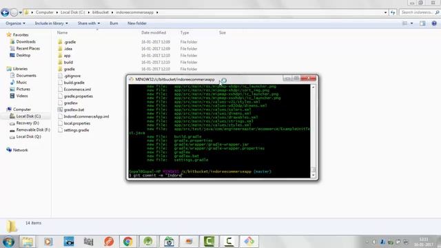 How to upload android code on bit bucket(Git) with commands of git смотреть онлайн