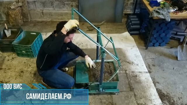 Вибростанок для производства блоков. Производство арболитовых блоков. смотреть онлайн