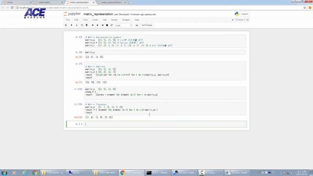 K-MOOC Operations Research : Python for Matrix Representation смотреть онлайн