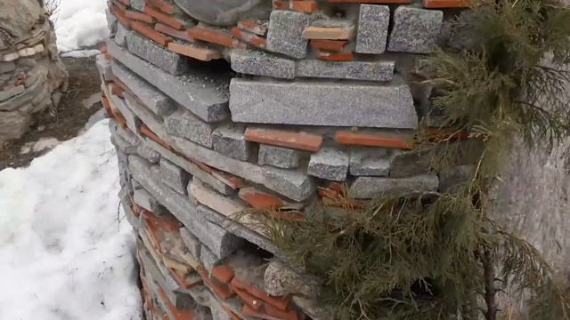 Можжевельник казацкий отлично растет в композиции из камня смотреть онлайн