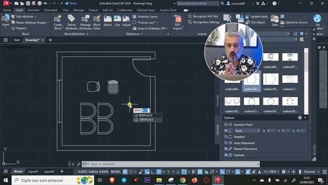 AutoCAD 2024 - NOVA FUNÇÃO - BLOCK REPLACE смотреть онлайн
