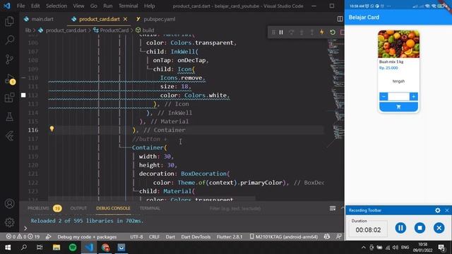 #2 Flutter Product Card Change Notifier Provider State Management Intl Animated Container смотреть онлайн