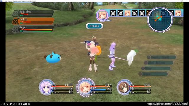 RPCS3 PS3 Emulator - Hyperdimension Neptunia Mk2 Ingame! VULKAN LLVM (c5e66650)