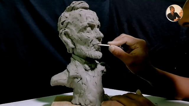 Sculpting a Portrait Abraham Lincoln (tutorial) | Sculpture with clay | How to model a Portrait смотреть онлайн