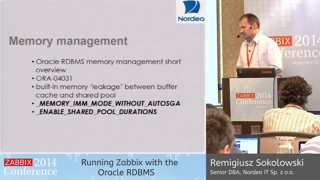 Zabbix Conference 2014 - Remigiusz Sokolowski | SHORT TALK: Running Zabbix with the Oracle RDBMS смотреть онлайн