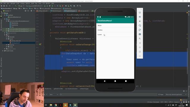 Firebase Чтение Данных на Android / Часть 2 / Android Studio уроки смотреть онлайн