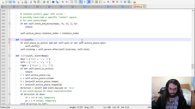 Let's Code Python: Tetris, Part 17 смотреть онлайн