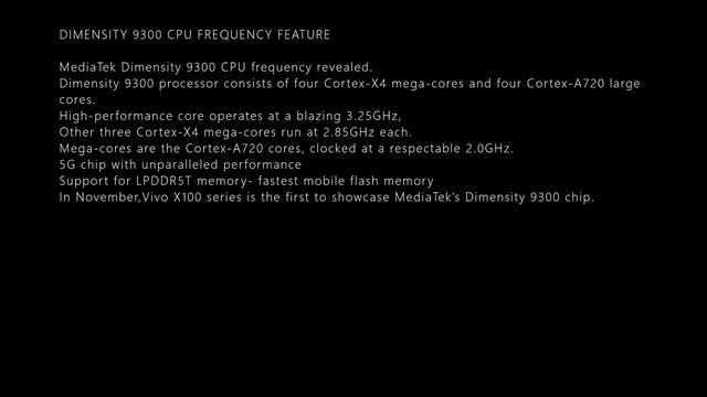 DIMENSITY 9300 CPU FREQUENCY DETAILS смотреть онлайн