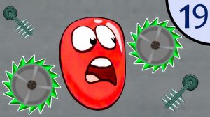 Новый Несносный КРАСНЫЙ ШАР #19. Шипы и пилы. Мультик ИГРА New Red Ball 2 на Игрули TV