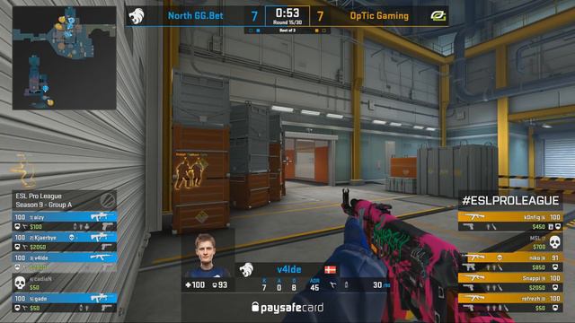 CS:GO - North vs. OpTic [Nuke] Map 3 - Group A - ESL Pro League Season 9 Europe смотреть онлайн