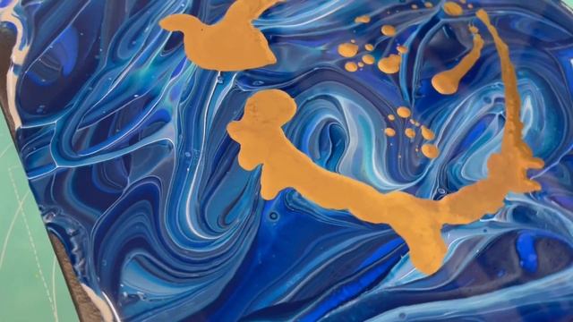 #006 #fluidart EXPERIMENT ??? Golden Spraypaint ? and the result is just AMAZING ? смотреть онлайн