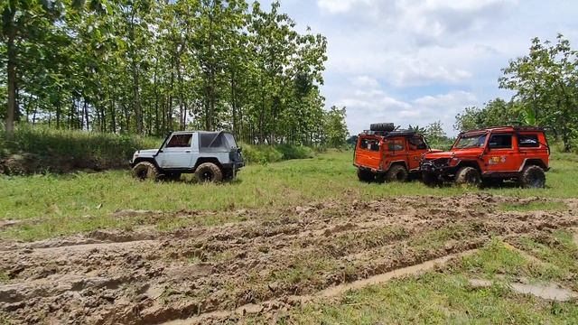 JAVA OVERLAND JEEP ADVENTURE - Dangerous swift current River Crossing смотреть онлайн