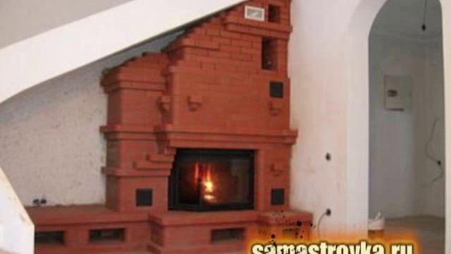 Камин под лестницу - варианты установки и отделки смотреть онлайн