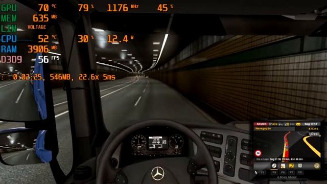 EURO TRUCK SIMULADOR 2 test on GTX 750 1GB GDDR5 смотреть онлайн