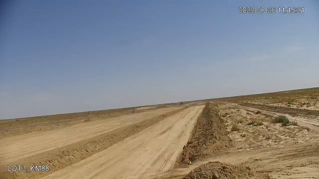КазАвтоЖол. Cтроительство дороги Кызылорда - Жезказган (76-127 км) смотреть онлайн