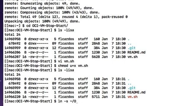 OCI VM bash script смотреть онлайн